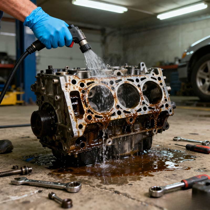 Очистка автомобильных деталей