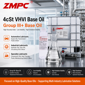 Zhengmao Petrochemical 4cSt VHVI Синтетическое базовое масло | Базовое масло группы III+ для синтетических смазочных материалов, моторных масел и составов промышленных масел
